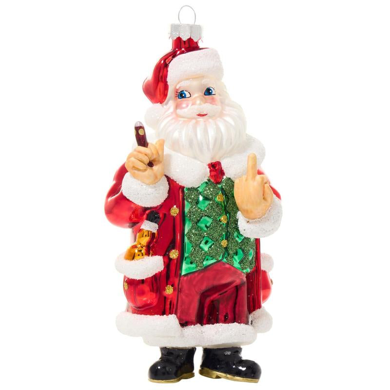 Cheeky Ornaments - Handcrafted Glass Holiday Decorations, Funny & Bold, Lightweight, Perfect for Gag Gifts & Office Parties, 5-7 Inches, under 1 Pound, Unique Holiday Gift