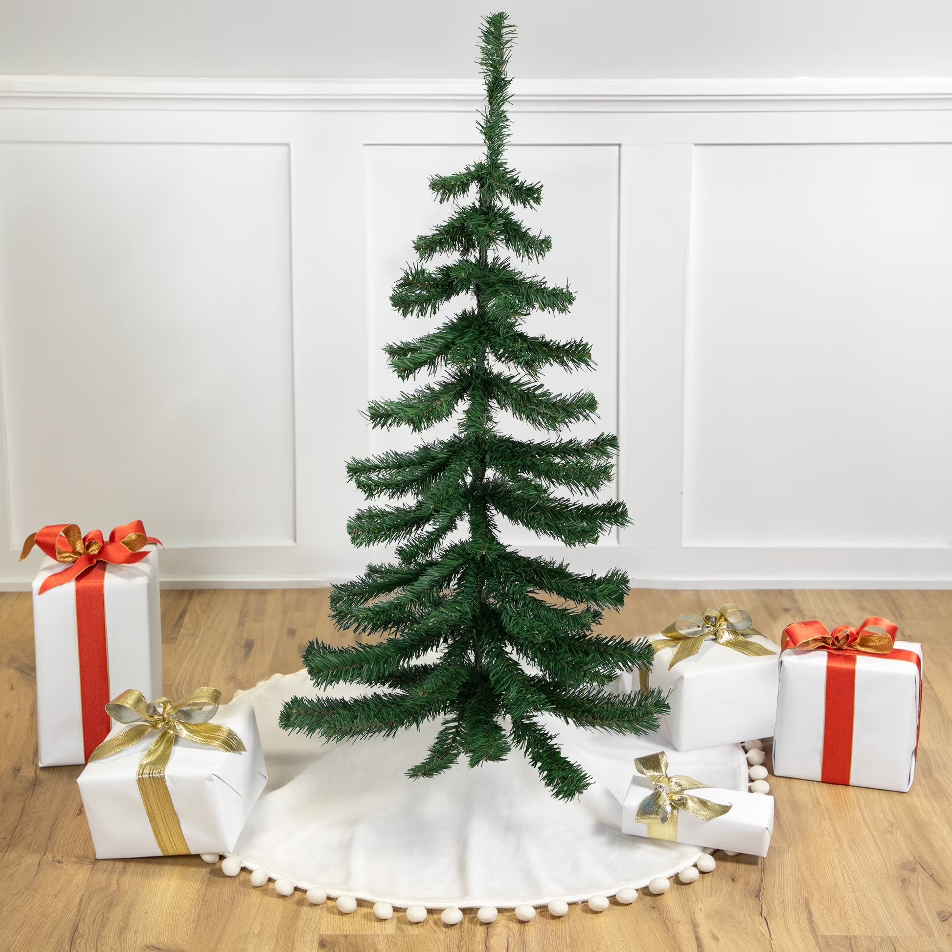 Medium Mixed Green Pine Artificial Christmas Tree - 3' - Unlit