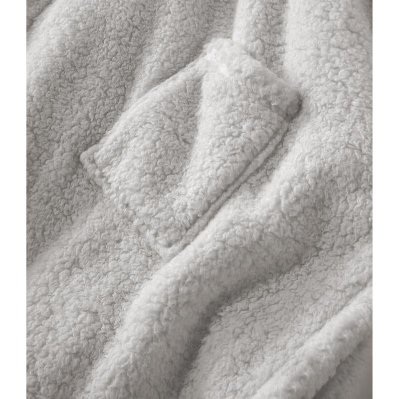 Songling Wearable Blanket Sherpa Poncho Office Work Warm Cozy Shawl Blanket,Plush Cape Wrap for Adults