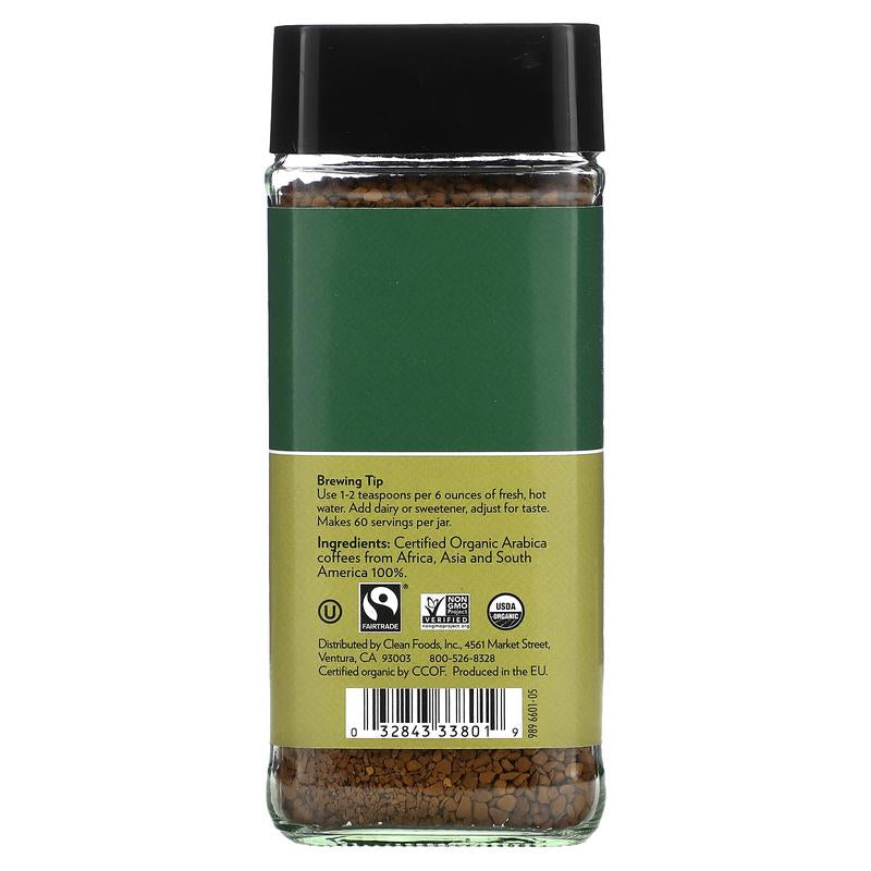 Cafe Altura Instant Organic Coffee, Medium Roast, Freeze-Dried, 3.53 Oz (100 G)